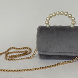Bolso para Niñas de Peluche en color gris