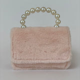 Bolso para Niñas de Peluche en color rosa pastel