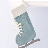 Adorno de bota navideña de lana