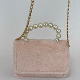 Bolso para Niñas de Peluche en color rosa pastel