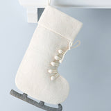 Adorno de bota navideña de lana