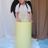 Alas de Dragón Negras con manchas grises de terciopelo