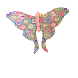 Alas de mariposa luna Cuarzo con cuerpo rosa