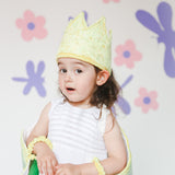 Alas fantásticas Amarilla con manchas verdes claro y cola verde con tul