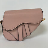 Bolso para niñas estilo Saddle color Rosa Palo