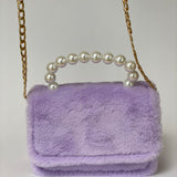 Bolso para Niñas de Peluche en color Lavanda