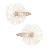 Ballerina star clips Ivory