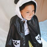 Capa impermeable de oso panda