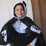 Capa impermeable de oso panda