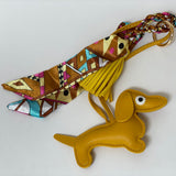 Bolso para niñas estilo Saddle color Hueso