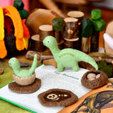 Las etapas de vida de un dinosaurio Brontosaurio