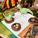 Las etapas de vida de un dinosaurio Brontosaurio