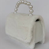 Bolso para Niñas de Peluche en color Blanco