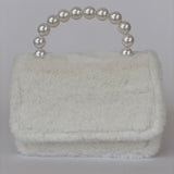 Bolso para Niñas de Peluche en color Blanco