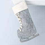 Adorno de bota navideña de lana