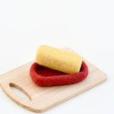 Plato de mantequilla de lana