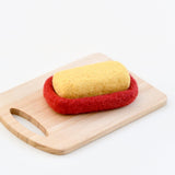 Plato de mantequilla de lana