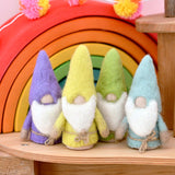 Peg doll de duende de lana