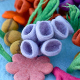 Tapete de juego de lana del coral de arrecife