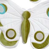Alas de mariposa estampado de Terciopelo verde