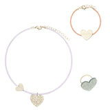 Heart jewellery set