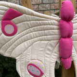 Alas de mariposa luna Rosa claro de algodón cuerpo rosa