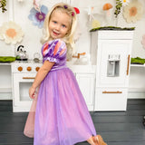 Vestido de princesa Rapunzel