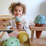 Helados con sabores intercambiables de Fieltro de lana