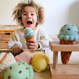 Helados con sabores intercambiables de Fieltro de lana