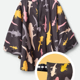 Impermeable para niñxs Negro de Ajolotes