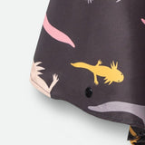 Impermeable para niñxs Negro de Ajolotes