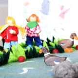 Tapete grande de juego del paisaje de la vida de un oso