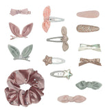 Botita de navidad rosa con accesorios