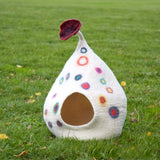 Cueva de lana para gatos "De puntos"