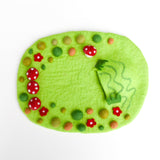 Tapete de juego paisaje jardín mágico de hongos