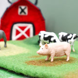 Tapete de juego del paisaje de  granja y campo