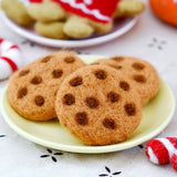 Galletas de chispas de chocolate de fieltro de lana