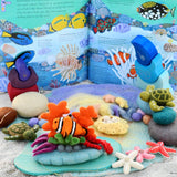 Juguete de coral de arrecife con pez payaso