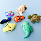 Set de peces del arrecife de coral