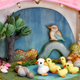 Tapete de juegos de estanque con 6 patitos