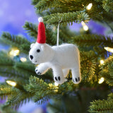 Decoración para árbol de navidad de oso polar