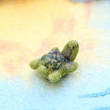 Tortuga verde con fieltro pequeña