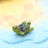 Tortuga verde con fieltro pequeña