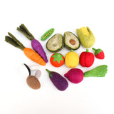 Set de frutas y vegetales (set A, 14 piezas)