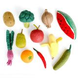 Set de frutas y vegetales (set B, 11 piezas)