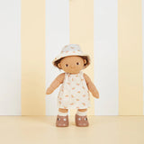 Ropa para Dinkum Doll "Una Rainbow Dress Set Ivory"