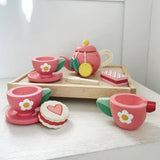 Juego de té dulce flor