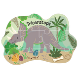 Rompecabezas de 12 piezas con forma de dinosaurio