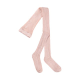 Glitter Rib Tights Petal Blush