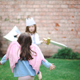 Alas de Dragón Rosas brillantes con manchas de terciopelo rosa